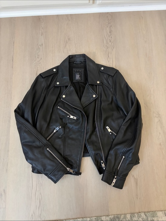 Zara Jackets & Blazers - Zara 100% Sheep Leather Moto Jacket